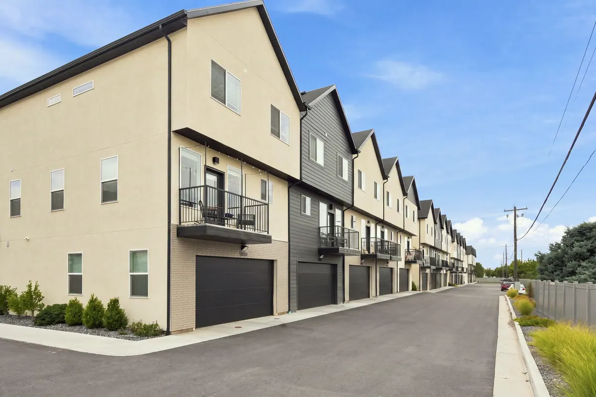 South Ogden Townhomes — rear garage lane