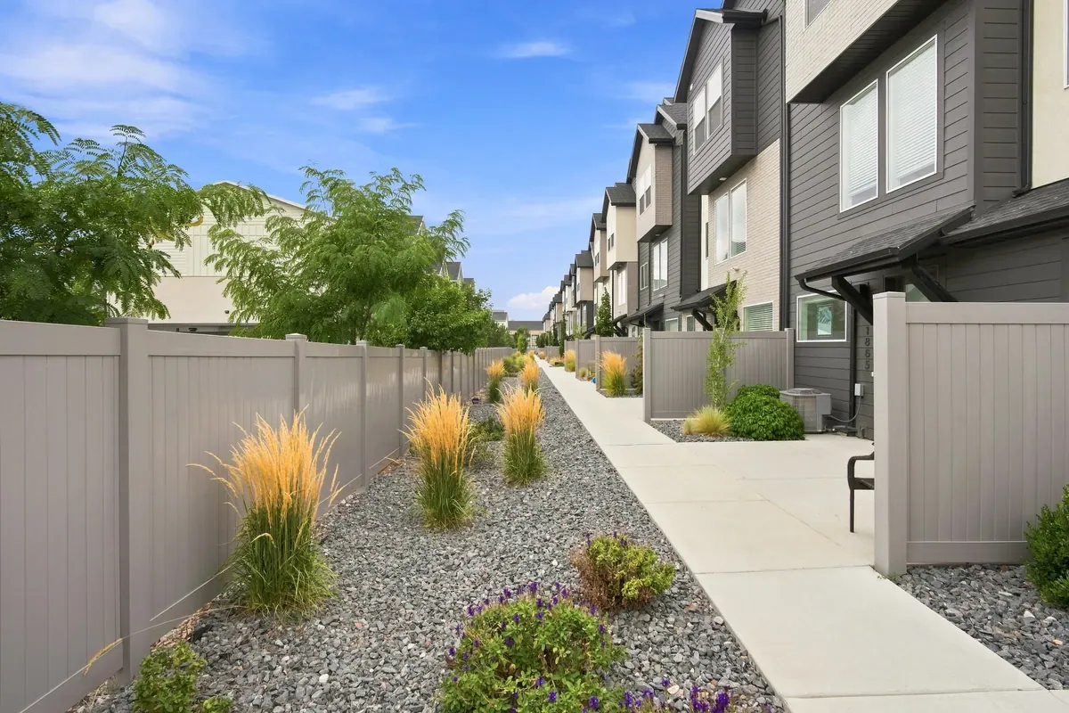 South Ogden Townhomes — landscaped pedestrian path