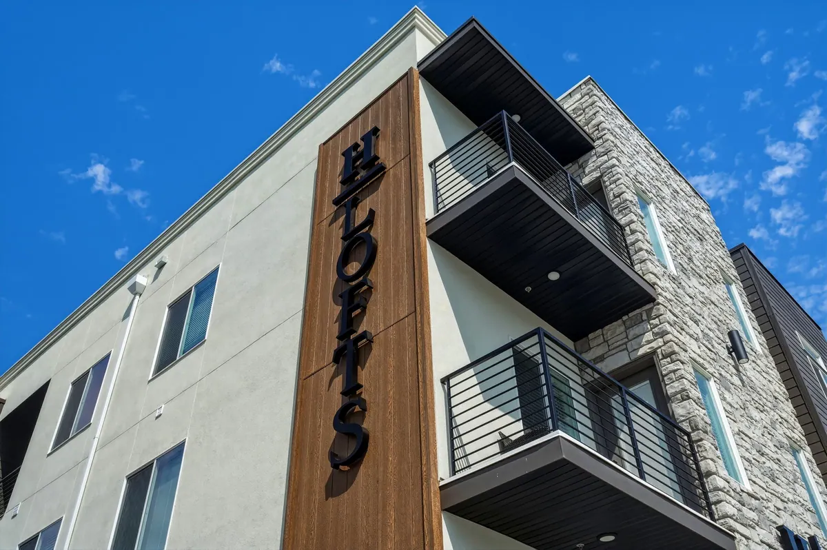 H Lofts — building signage and balconies