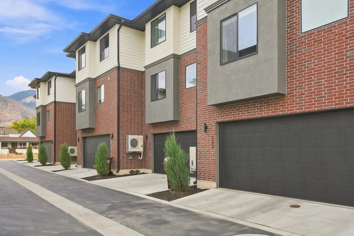 Ogden City Townhomes — garage and entry elevation