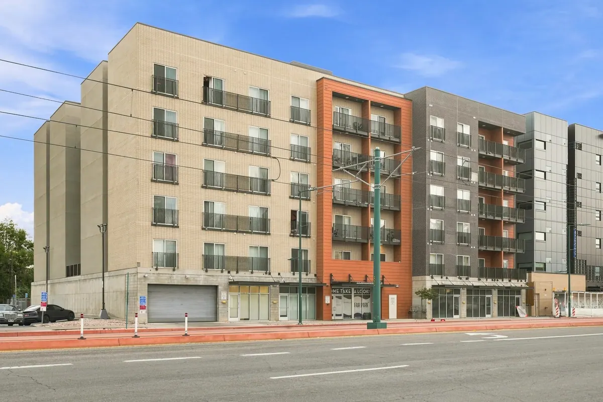 Fair Park Apartments street elevation with contrasting facade accents